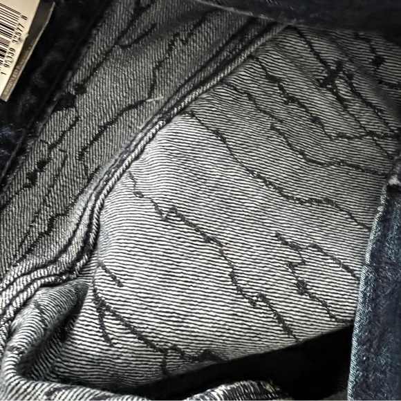 Levi’s 70s Ultra High Rise Slim Straight Leg Jeans Dark Wash Embroidered… - Picture 10 of 13